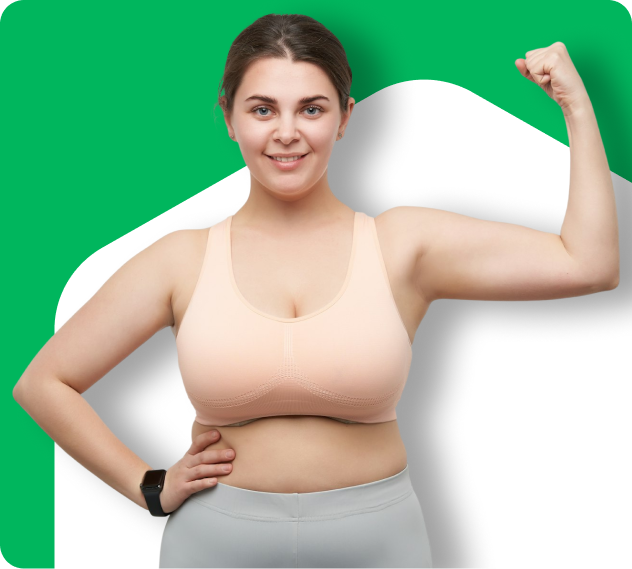 person empowering themselves to healthy lifestyle